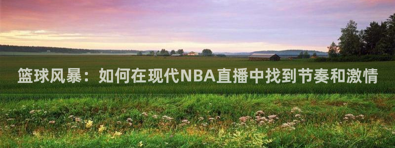 51视频在线直播nba：篮球风暴：如何在现代NBA直播中找到节奏和激情