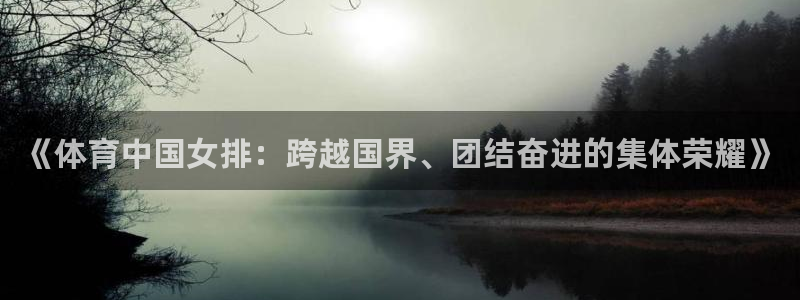 51视频在线直播nba：《体育中国女排：跨越国界、团结奋进的集体荣耀》